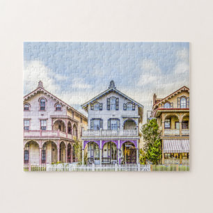 Viktorianisches Haus-Reihen-Puzzlespiel Puzzle