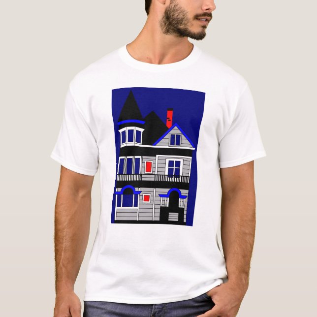 Viktorianisches Haus T-Shirt (Vorderseite)