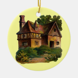 Viktorianisches Hausornament Keramik Ornament