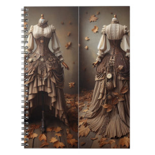 Viktorianisches Herbstlaub-Modedesign Notizblock