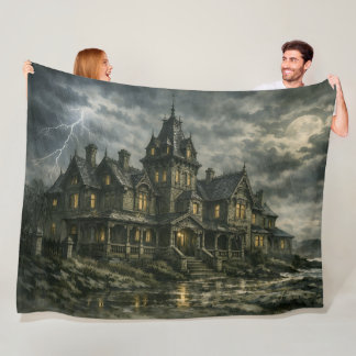 Viktorianisches Herrenhaus von BurnsInHell Fleecedecke