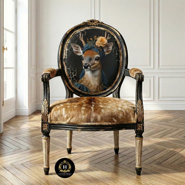 Viktorianisches Hirschportrait Seidenpapier (Von Creator hochgeladen)