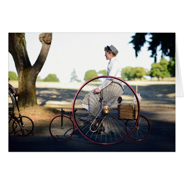 Viktorianisches Hochrad Dreirad (Vorderseite (Horizontal))