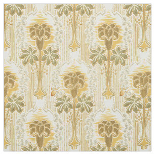 Viktorianisches Jugendstil-Blume-Muster Stoff
