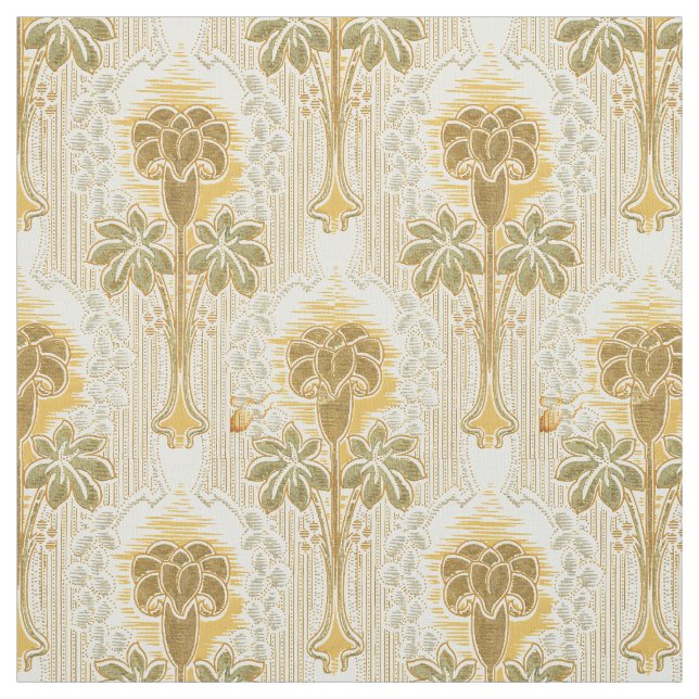 Viktorianisches Jugendstil-Blume-Muster Stoff (Muster)