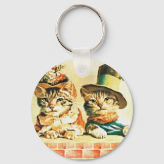 Viktorianisches Katzen-Schlüsselanhänger Schlüsselanhänger