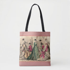 Viktorianisches Kleid mit rosa Bogen