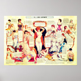 Viktorianisches Korsett Poster