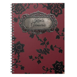 Viktorianisches Krot Lachspersonal Spiralnotizbuch Notizblock