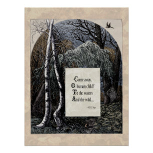 Viktorianisches Kunstgedicht Yeats "Das gestohlene Poster