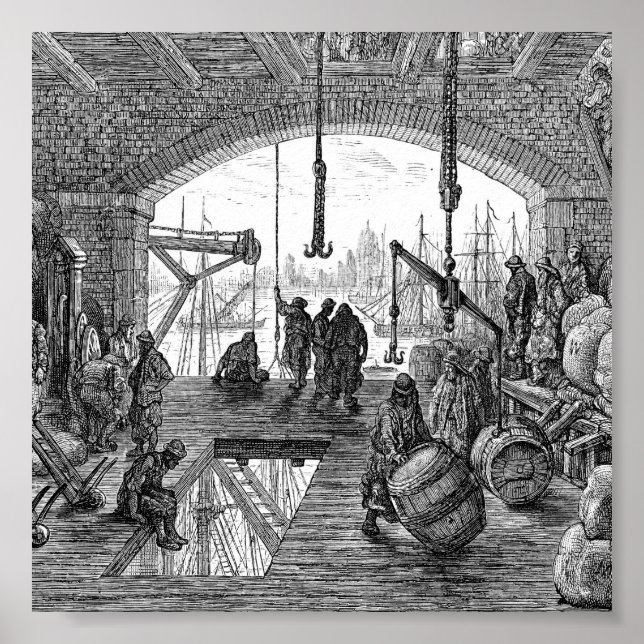 Viktorianisches London - Galerie an der Themse Poster (Vorne)