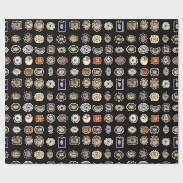 Viktorianisches Lover's Eyes-Geschenkpapier Geschenkpapier (Saum)