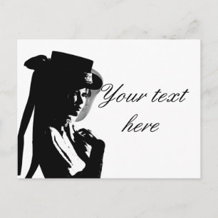 Viktorianisches Mädchen Postkarte