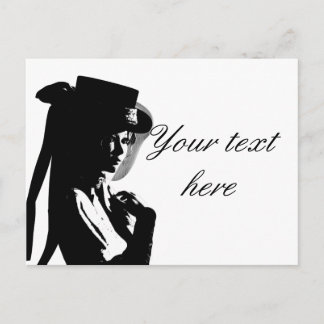 Viktorianisches Mädchen Postkarte