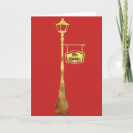 Viktorianisches Messing Lamp Pollenkarte Gold Karte