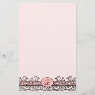 Viktorianisches Monogramm-Briefpapier Briefpapier