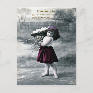Viktorianisches Ostern Feiertagspostkarte