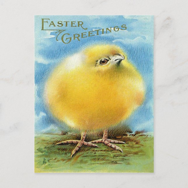 Viktorianisches Ostern Feiertagspostkarte (Vorderseite)