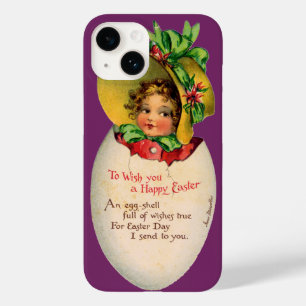 Viktorianisches Ostern, Vintage-Mädchen mit Hut im Case-Mate iPhone 14 Hülle