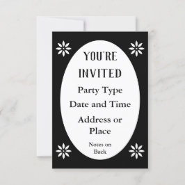 Viktorianisches Oval Einladung