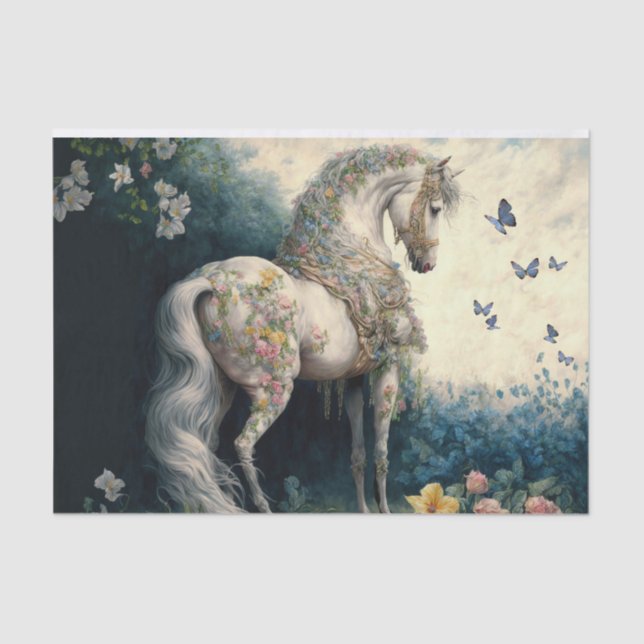 Viktorianisches Pferd Seidenpapier (Vorderseite)