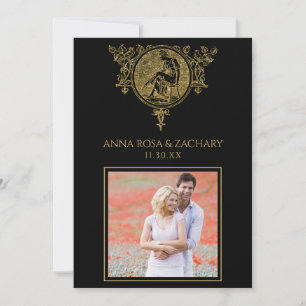 *~* Viktorianisches QR FOTO UAWG AR6 Verzierte Hoc Einladung