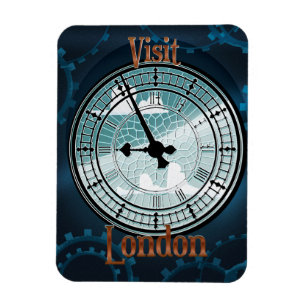 Viktorianisches Reiseplakat in London Magnet