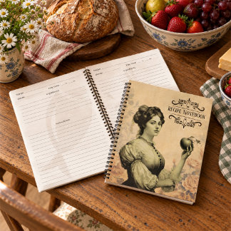 Viktorianisches Rezept Notizbuch