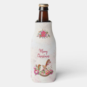 Viktorianisches Rockpferd & Poinsettia Weihnachten Flaschenkühler