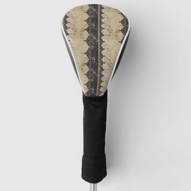 Viktorianisches Rubinpunt-Gotikmuster (4) Golf Headcover (Vorderseite)
