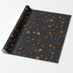 Viktorianisches Samhain-Gotik-Herbst-Geschenkpapie Geschenkpapier
