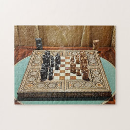 Viktorianisches Schachmatt-Schachrätsel Puzzle
