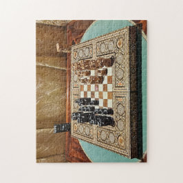 Viktorianisches Schachmatt-Schachrätsel Puzzle