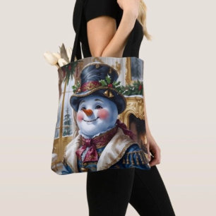 Viktorianisches Schneemann-Weihnachtsdesign