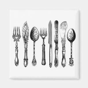 Viktorianisches Silbersilber Magnet