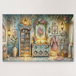 Viktorianisches Spa-Zimmer Florales Wellness-Retre Puzzle