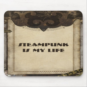 Viktorianisches Steampunk Leder mögen Mousepad
