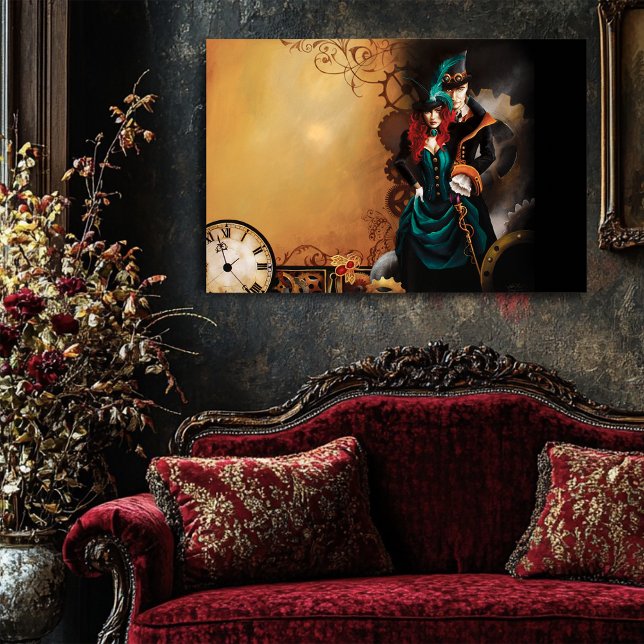 Viktorianisches Steampunk-Paar Poster (Von Creator hochgeladen)