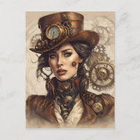 Viktorianisches Steampunk-Portrait einer Frau