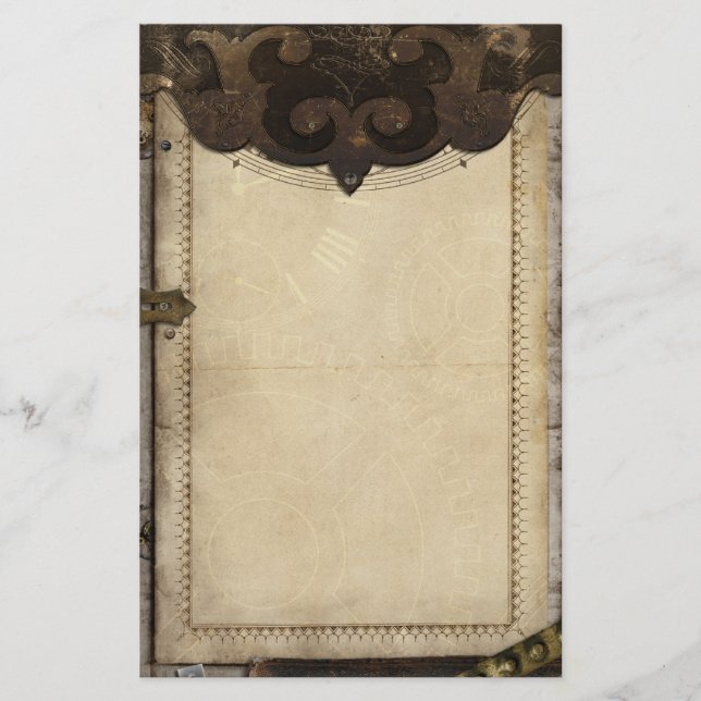 Viktorianisches Steampunk und Gänge stationär Briefpapier (Vorderseite)