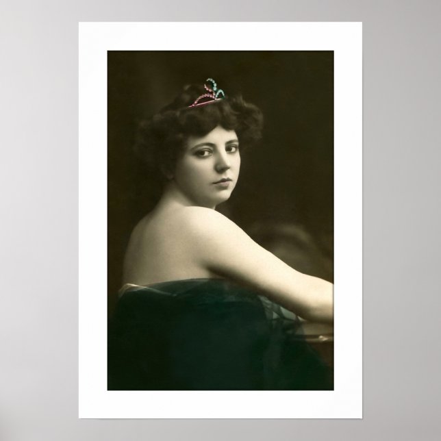 viktorianisches Tiara-Netzkleid Poster (Vorne)