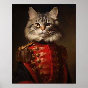 Viktorianisches Tierportrait, bedruckte Tierdrucke Poster