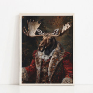 Viktorianisches Tierporträt, gekleidete Tierkunst, Poster