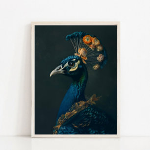 Viktorianisches Tierporträt, gekleideter Tierdruck Poster