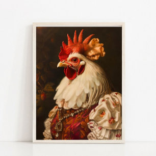 Viktorianisches Tierporträt, königliches Vintage-H Poster