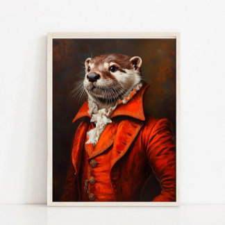 Viktorianisches Tierporträt, Vintage-Tierdruck,  Poster