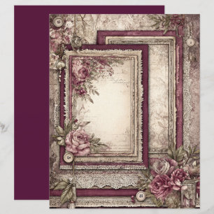 Viktorianisches und spitzes Scrapbook