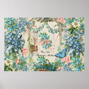 Viktorianisches Vergessen-Ich-nicht-Muttertagskoll Poster