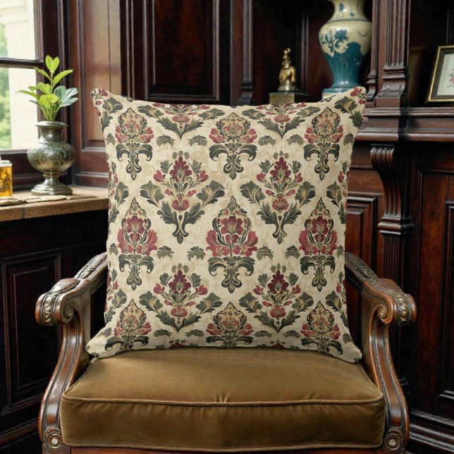 Viktorianisches Vintage-Blumenmuster Kissen (Von Creator hochgeladen)