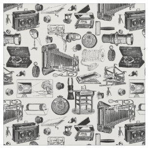 viktorianisches Vintages antikes Fotokamera-Spielz Stoff